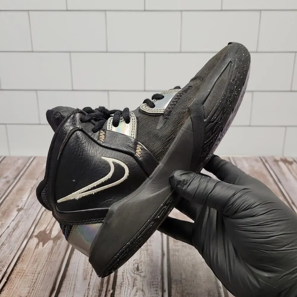 Nike Kyrie Infinity GS Black Metallic Silver DD0334-005 Youth Size 5Y